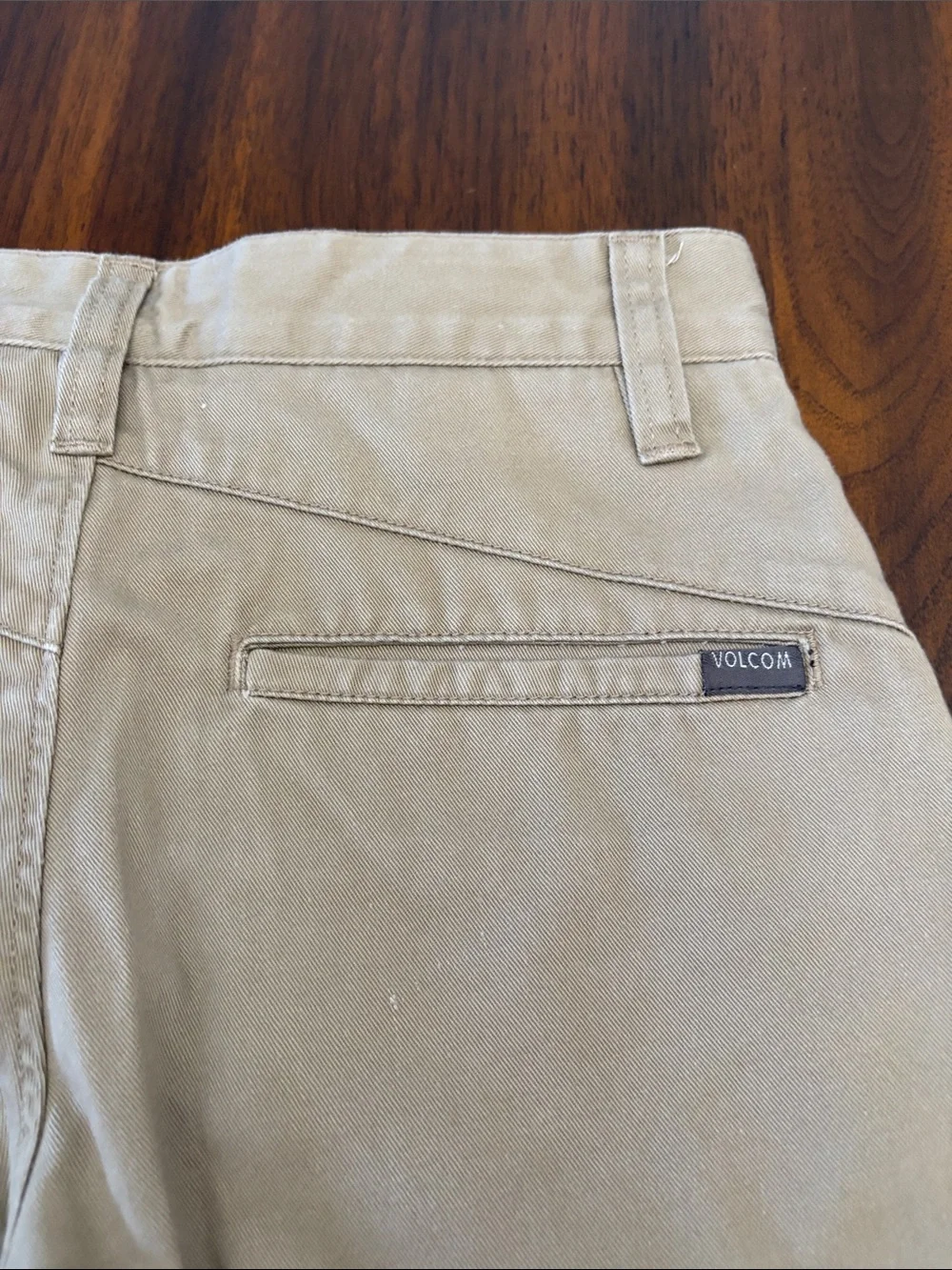 Boys Volcom Classic Straight Chino Pants in Khaki